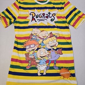 Nickelodeon  Rugrats Striped T-Shirt - Yellow, Green, Blue